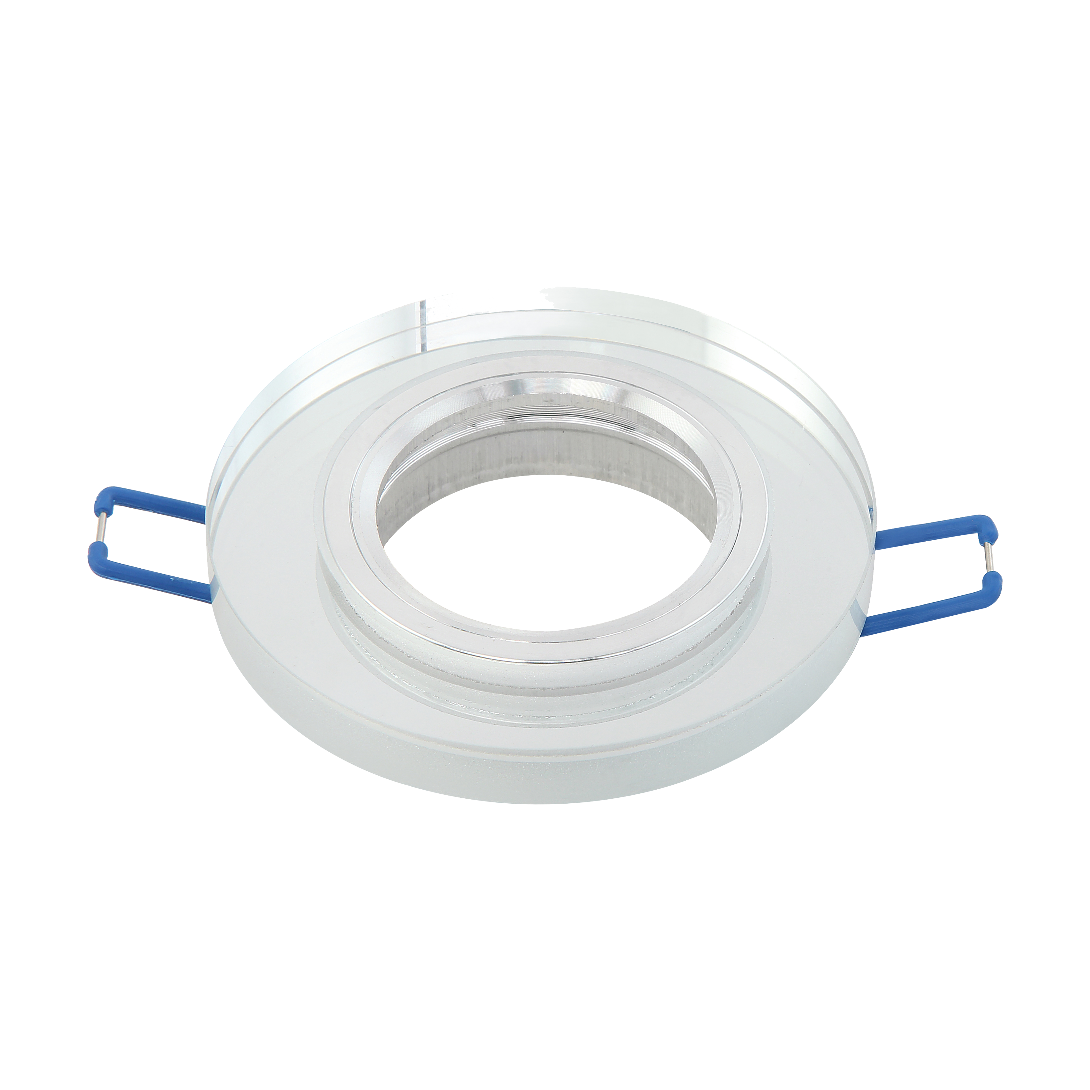 Empotrable de cristal Solna, redondo y transparente, iluminación interior moderna, GU10, Fabrilamp Abrila – código 14338RF49