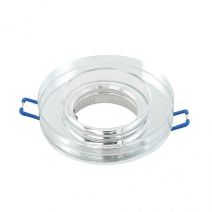 Empotrable Solna Redondo Transparente, Fabrilamp, modelo 14338RG49 — iluminación interior GU10, marco de aluminio y cristal, uso doméstico