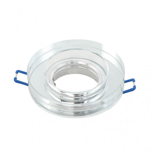 Empotrable Solna Redondo Transparente, Fabrilamp, modelo 14338RG49 — iluminación interior GU10, marco de aluminio y cristal, uso doméstico