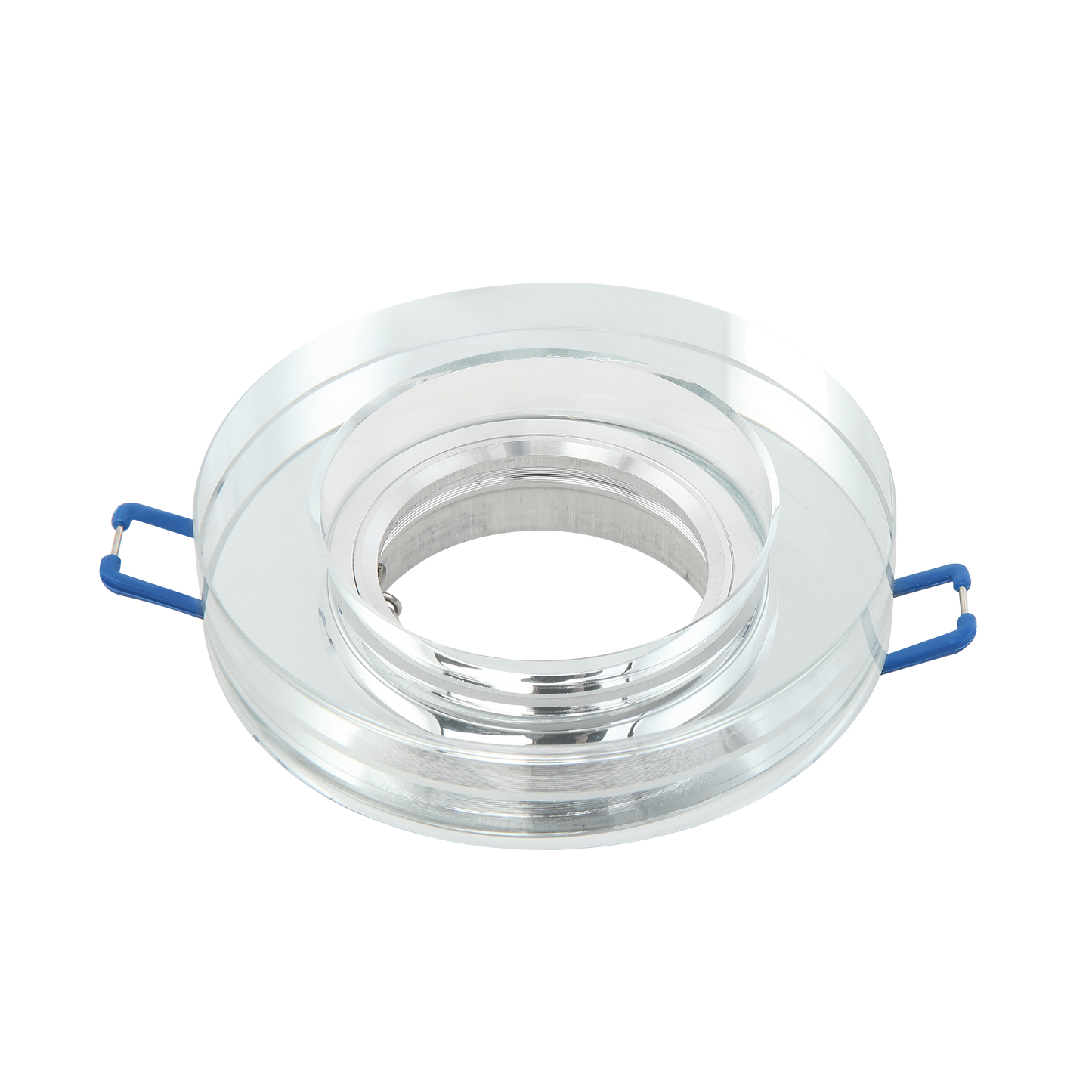 Empotrable Solna Redondo Transparente – iluminación interior de Fabrilamp, uso doméstico, base GU10, cuerpo en aluminio y cristal.