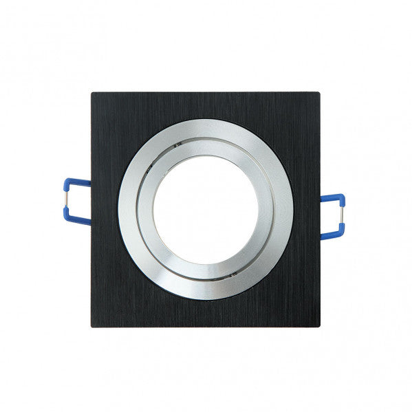 Empotrable Cenote cuadrado en acabado cromo y wengué, Fabrilamp 14348CU69 — iluminación interior, aluminio, uso doméstico