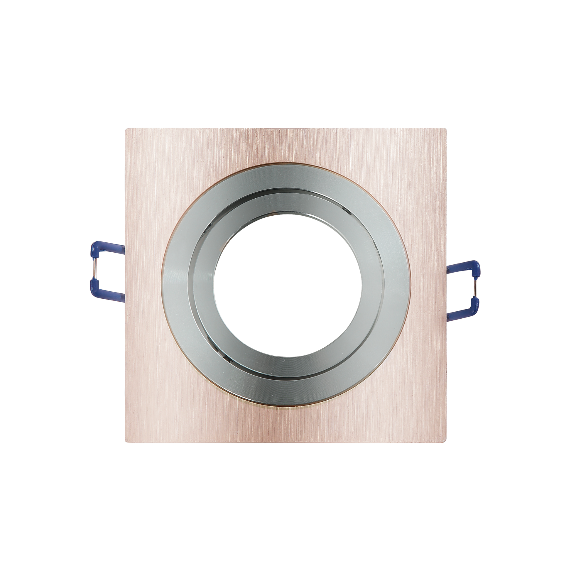 Empotrable Cenote Cuadrado Champagne/Cromo de Fabrilamp (14348CU71) - iluminación interior, aluminio, luminaria doméstica