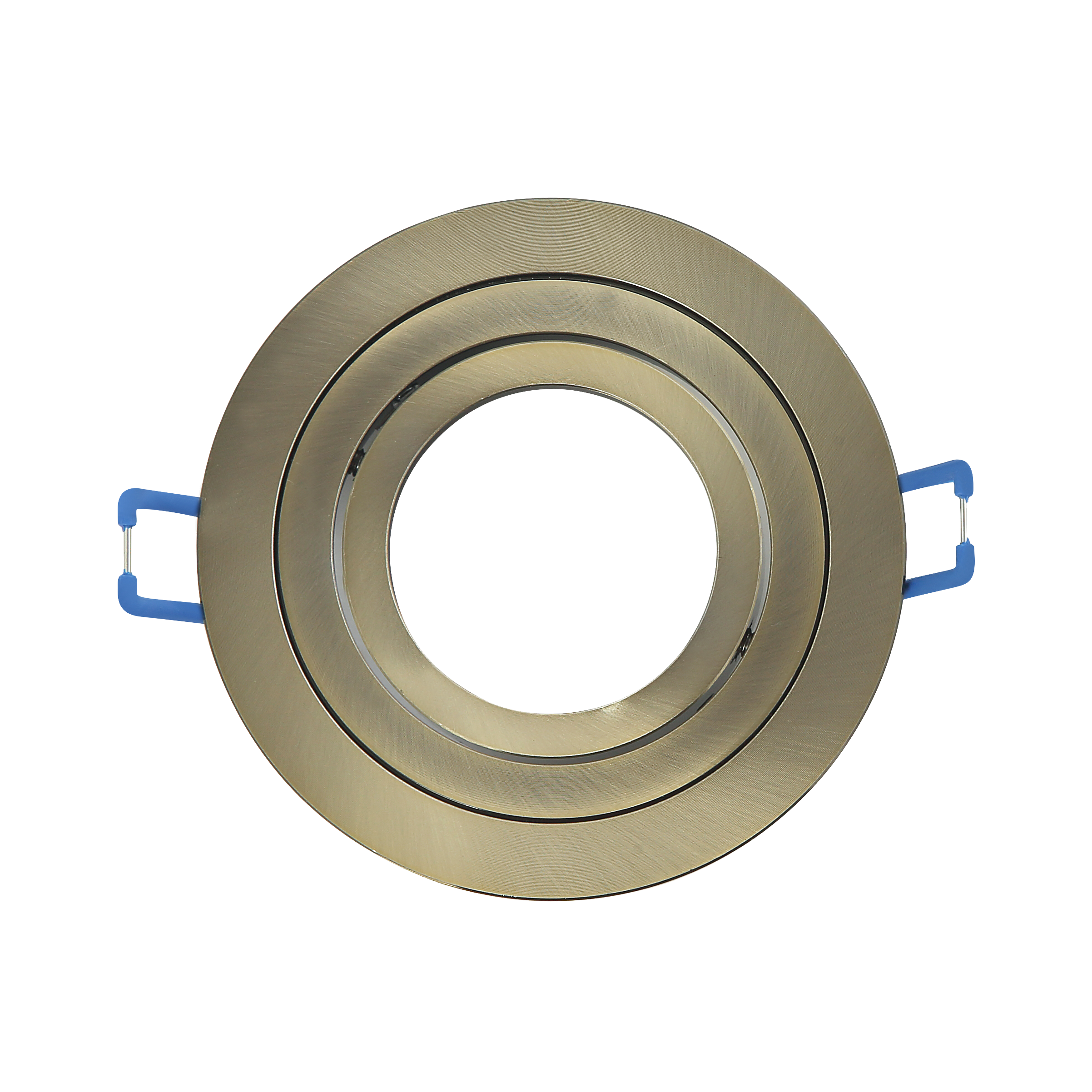 Empotrable redondo Cenote de cuero con acabado en aluminio, Fabrilamp 14348RE14, foco orientable para iluminación interior.