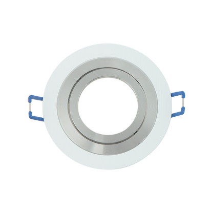 Empotrable Cenote Blanco/Cromo de Fabrilamp (14348RE46) con foco orientable GU10, iluminación interior, aluminio, uso doméstico