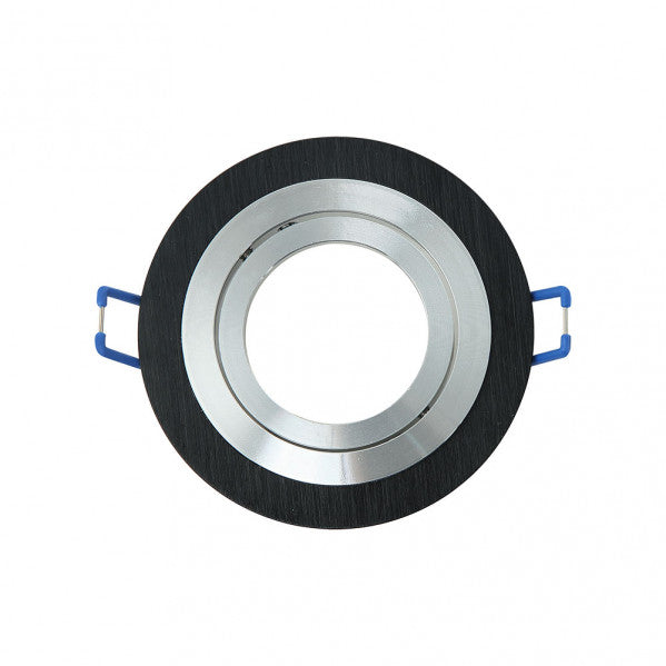 Empotrable cenote redondo en acabado cromo y wengué, Fabrilamp 14348RE69 – iluminación interior de aluminio para uso doméstico.