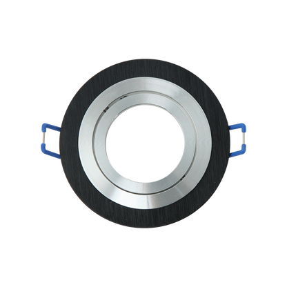 Empotrable Cenote redondo en acabado cromo y wengué para iluminación interior doméstica | Fabrilamp 14348RE69