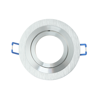 Empotrable CENOTE de aluminio/cromo con foco GU10 orientable para interior - Fabrilamp/Abrila 14348RE70