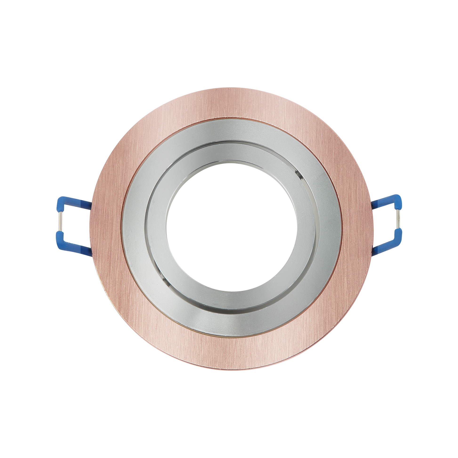 Empotrable Cenote redondo Champagne/Cromo de aluminio con foco orientable, Fabrilamp 14348RE71, iluminación interior