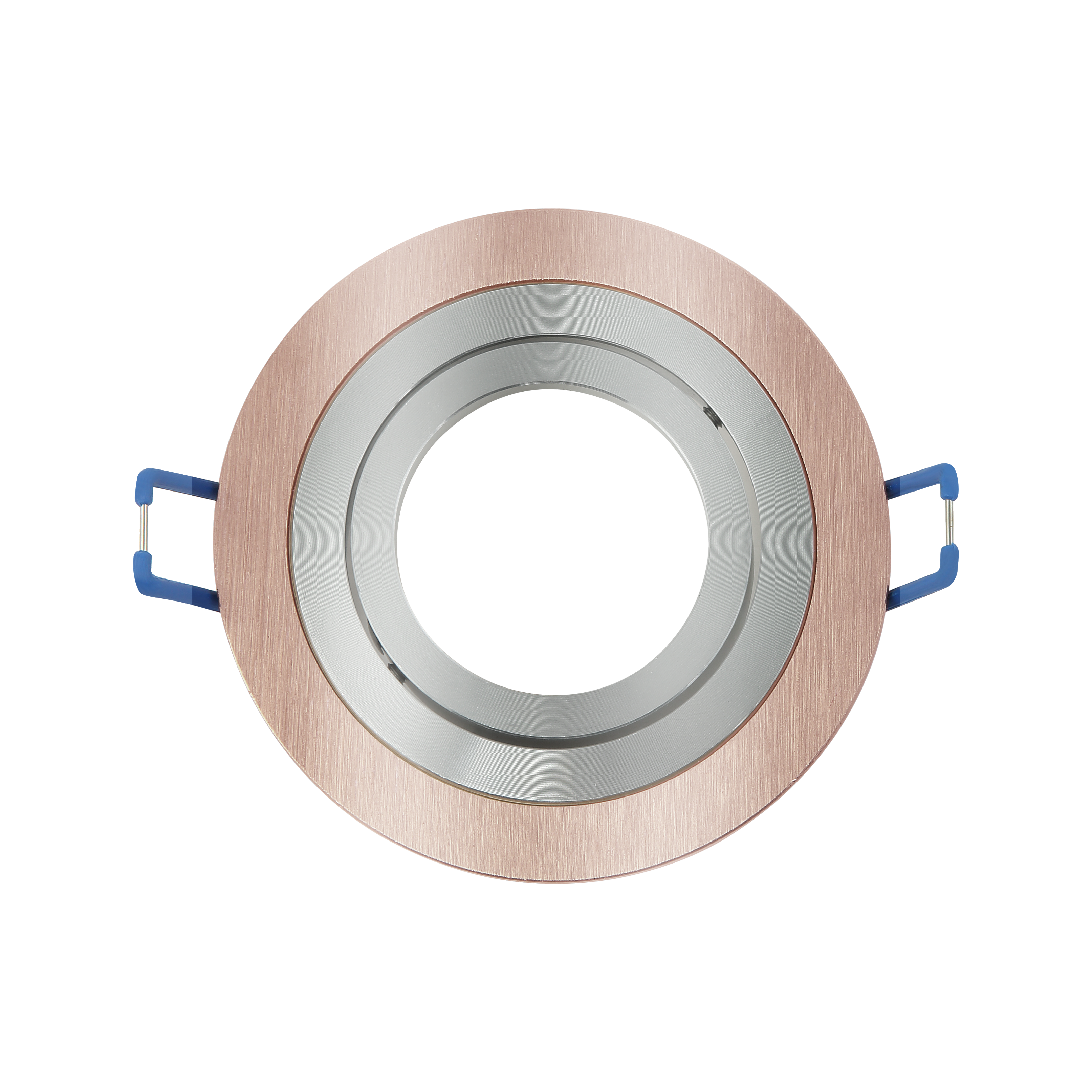 Empotrable Cenote redondo Champagne/Cromo de aluminio con foco orientable, Fabrilamp 14348RE71, iluminación interior