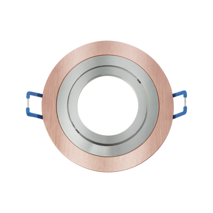 Empotrable Cenote redondo Champagne/Cromo de aluminio con foco orientable, Fabrilamp 14348RE71, iluminación interior