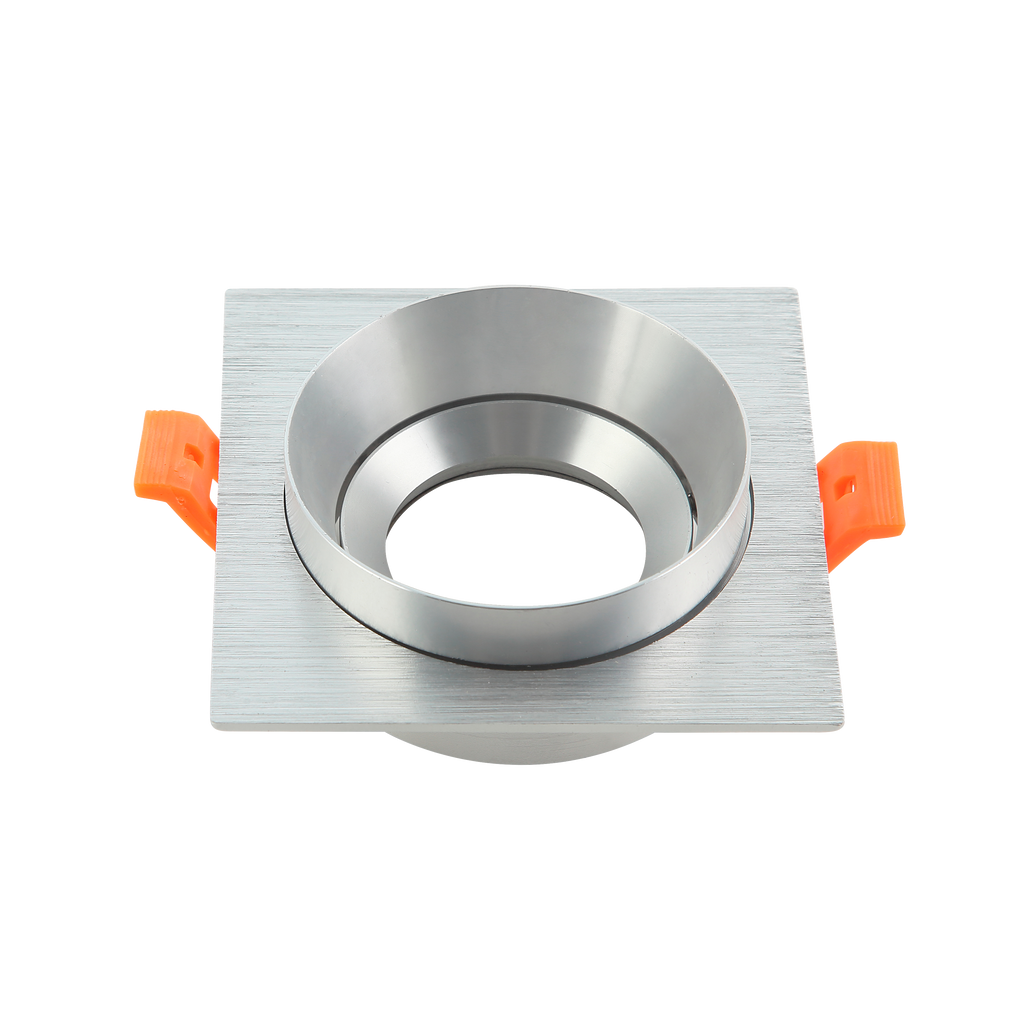 Empotrable LED Son Doong en aluminio y cromo, foco orientable, modelo 14358CU70, Fabrilamp/Abrila, iluminación interior doméstica.