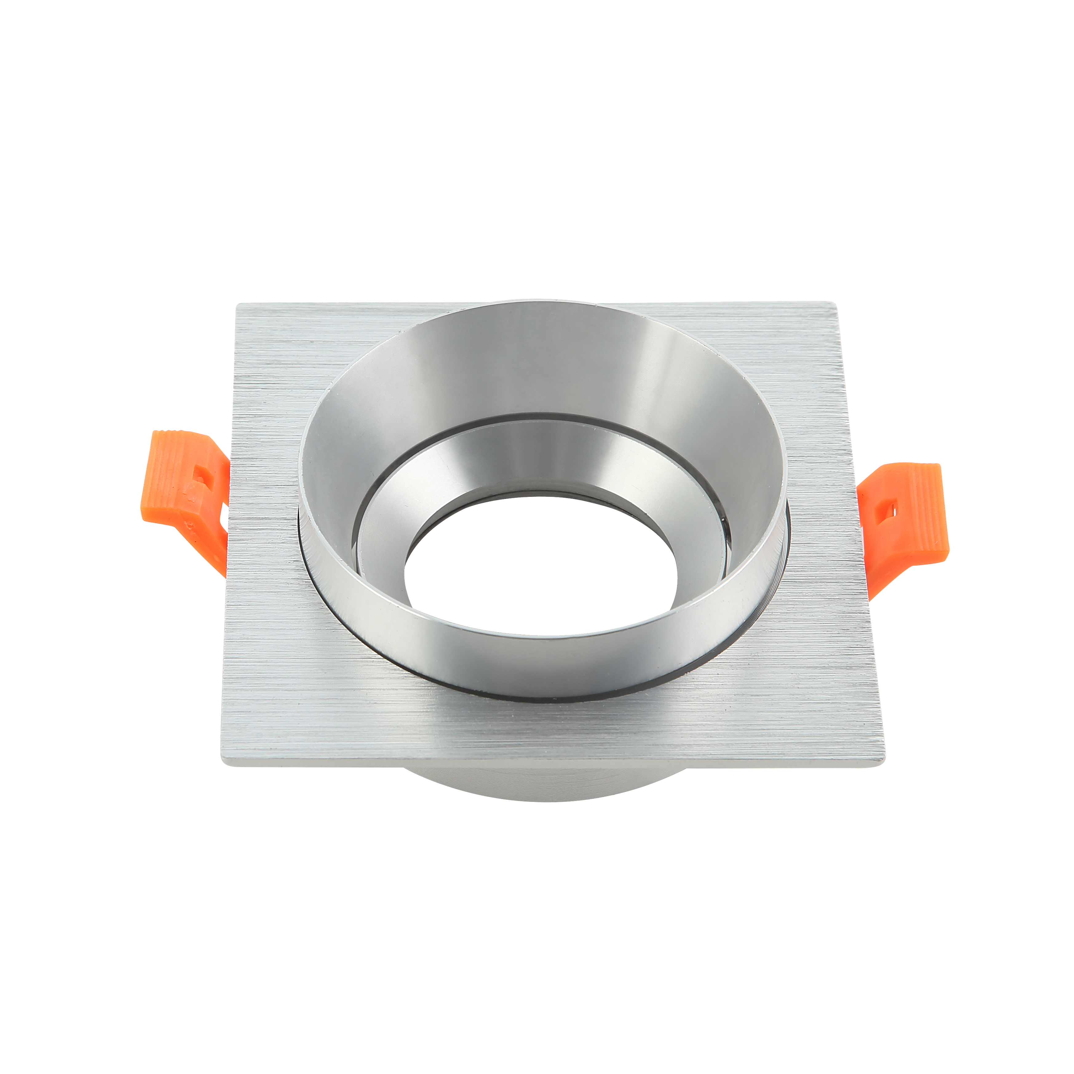 Empotrable LED Son Doong en aluminio y cromo, foco orientable, modelo 14358CU70, Fabrilamp/Abrila, iluminación interior doméstica.