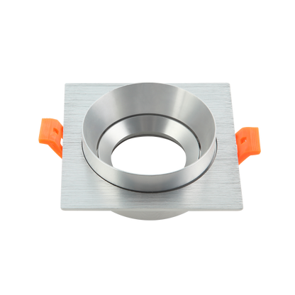 Empotrable LED Son Doong en aluminio y cromo, foco orientable, modelo 14358CU70, Fabrilamp/Abrila, iluminación interior doméstica.