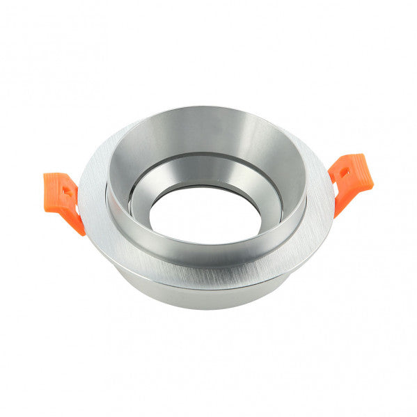 Empotrable LED Doong en aluminio cromado (Alu/Cromo) con foco orientable GU10 para interior – Fabrilamp 14358RE70