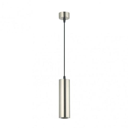 Colgante Drach de Abrila en níquel, lámpara colgante moderna 1xGU10 de aluminio minimalista, dimensiones 6x6 cm para decoración interior doméstica, modelo 143791003