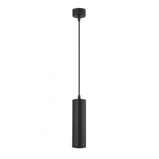 Colgante Drach 1xGU10 negro regulable de Abrila, diseño minimalista moderno en aluminio para iluminación interior doméstica, modelo 143791009