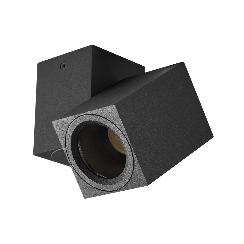 Foco Nerja Negro orientable 360° de Fabrilamp, aluminio para interior – iluminación técnica y doméstica