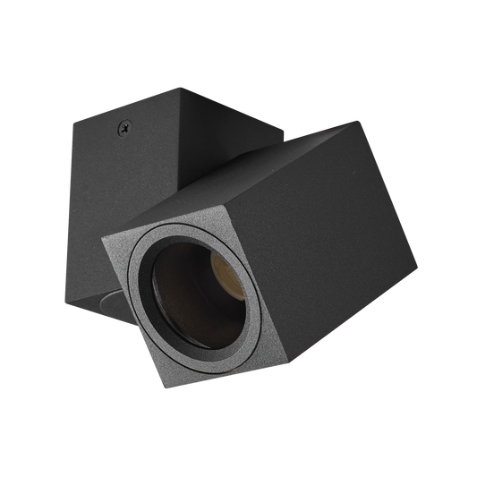 Foco Nerja Negro orientable 360° de Fabrilamp, aluminio para interior – iluminación técnica y doméstica