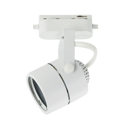 Foco de carril ARTA blanco de Fabrilamp, aluminio orientable, iluminación técnica para interior (144080101).