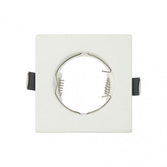 Empotrable Magura cuadrado blanco mate de Fabrilamp (14428FC01) con GU10, iluminación interior para uso doméstico, metal