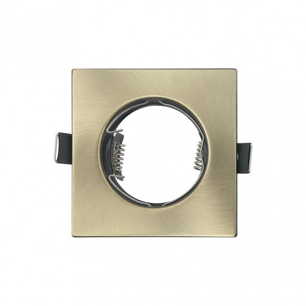 Empotrable Magura Cuadrado en Cuero y Metal – Luminaria interior Fabrilamp 14428FC14, iluminación técnica y decoración