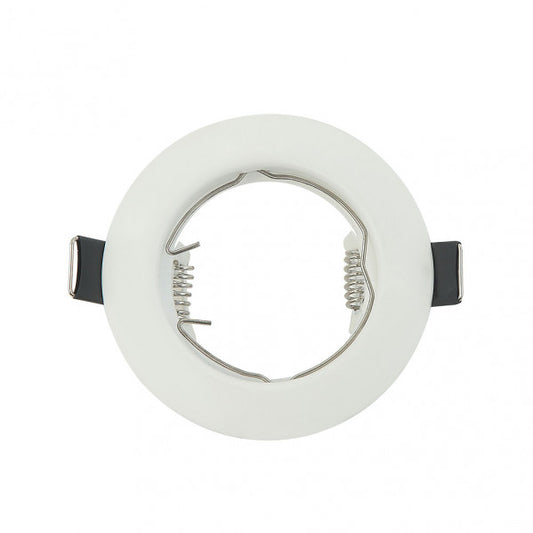 Empotrable Magura redondo blanco mate, Fabrilamp, modelo 14428FR01, luminaria de techo de metal con luz directa para interiorismo.