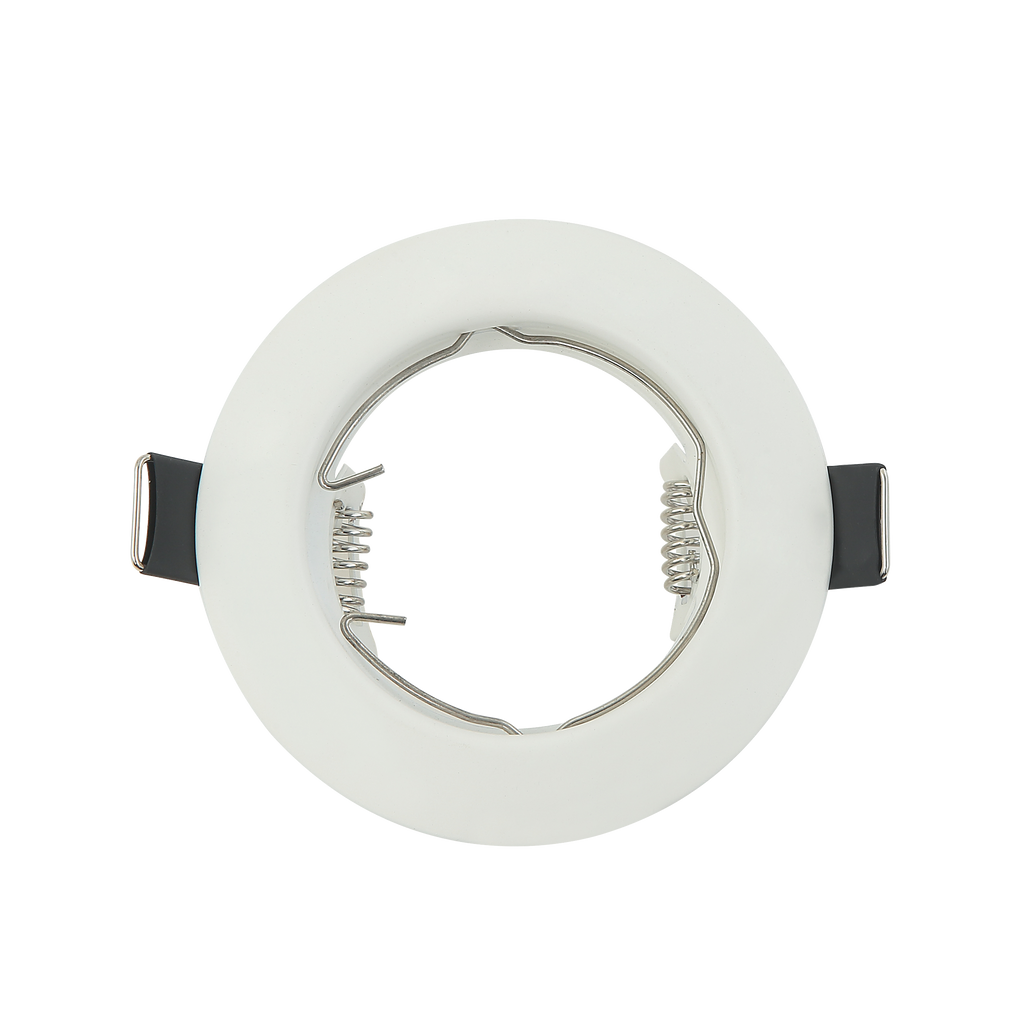 Empotrable Magura redondo blanco mate de Fabrilamp (14428FR01), luminaria de techo de metal con acabado blanco mate, iluminacion tecnica, luz directa, interiorismo, uso domestico