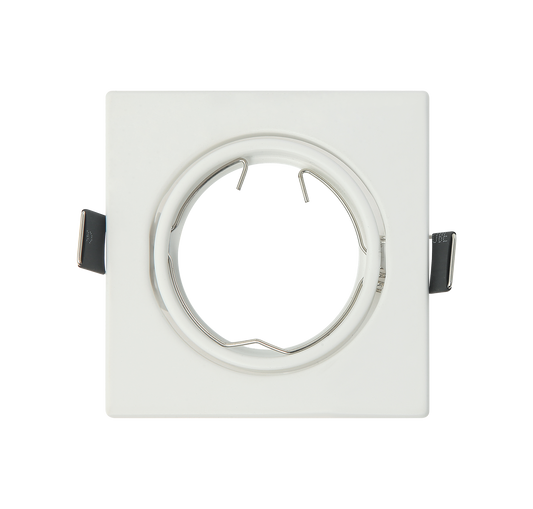 Empotrable MAGURA cuadrado blanco mate para interior, 1x GU10, metal, Fabrilamp 14428OC01