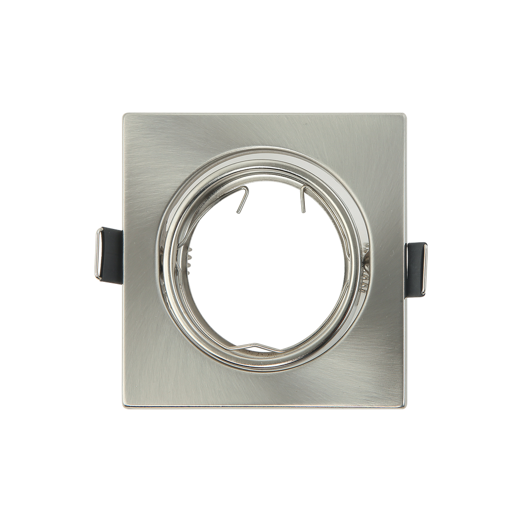 Empotrable Magura Cuadrado Níquel – iluminación interior GU10, metal moderno, Fabrilamp/Abrila, modelo 14428OC03