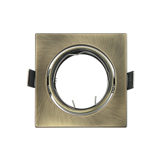 Empotrable cuadrado MAGURA de Fabrilamp en cuero con marco de metal para iluminación interior (modelo 14428OC14)