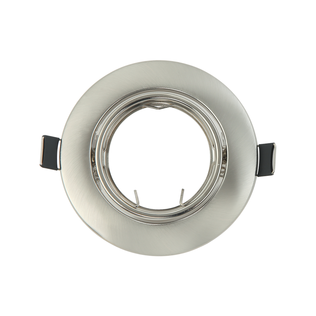 Foco empotrable orientable Magura Níquel, Fabrilamp modelo 14428OR03, iluminación interior en metal níquel