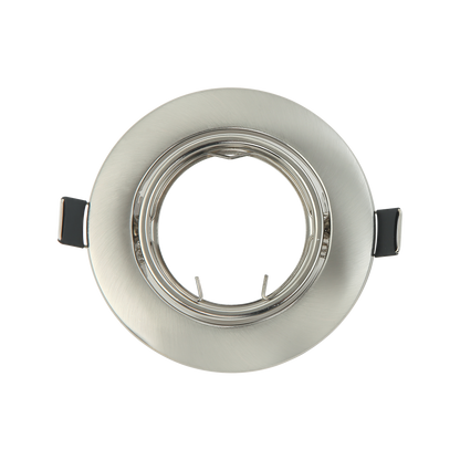 Foco empotrable orientable Magura Níquel, Fabrilamp modelo 14428OR03, iluminación interior en metal níquel