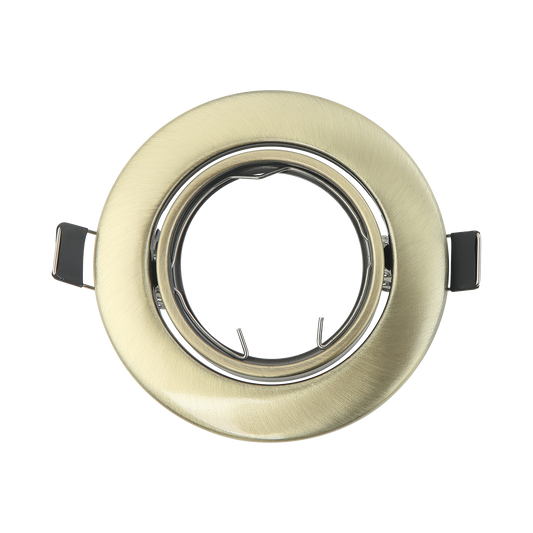 Empotrable orientable de cuero Fabrilamp 14428OR14, iluminación interior GU10, estructura metálica MAGURA para techo.