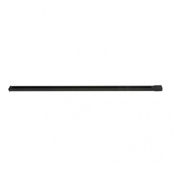 Carril para foco Pindal negro de 1m en aluminio – iluminación técnica para interior, Fabrilamp 1443CARRIL-1-NE, uso profesional.