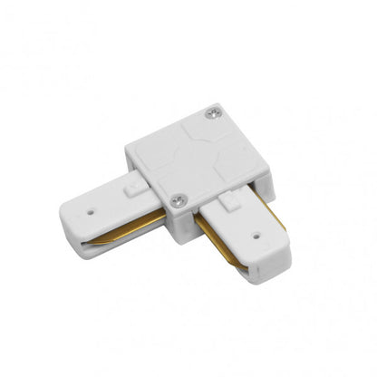 Conector en L Pindal Blanco de Fabrilamp, modelo 1443CONECT-L-BL, accesorio de aluminio para iluminación técnica interior