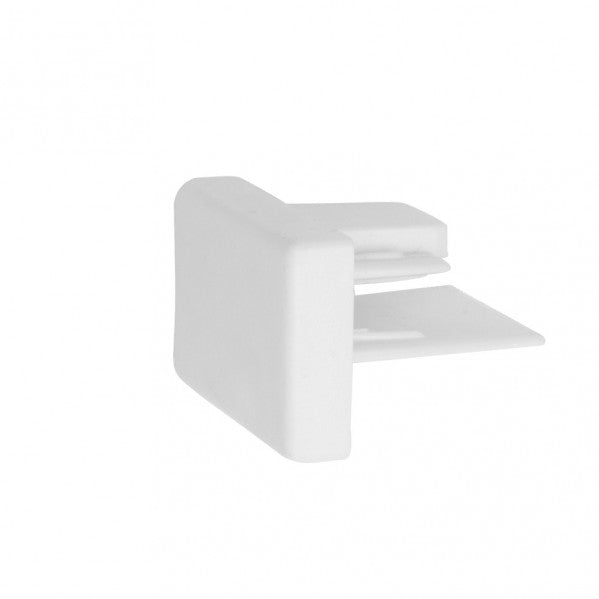 Tapa de cierre para carril Pindal blanco en policarbonato, accesorios de iluminación técnica – Fabrilamp 1443TAPACIERRE-BL