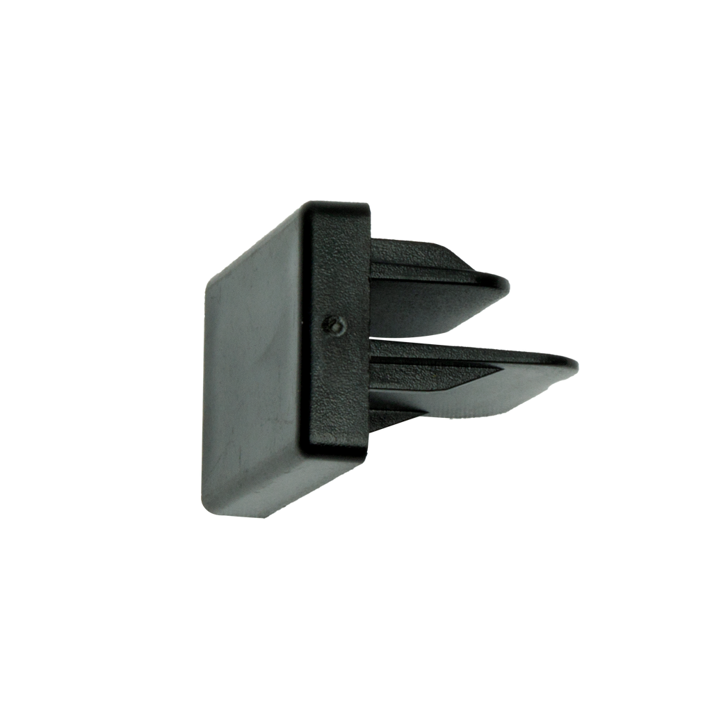 Tapa de cierre para carril Pindal en negro, Fabrilamp, policarbonato; accesorio profesional de iluminación técnica para interior.