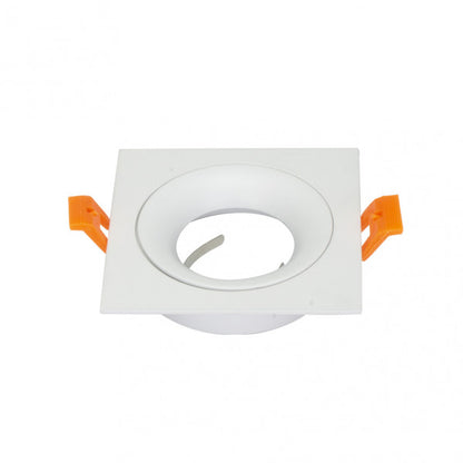 Empotrable Anou Cuadrado Blanco (14448CU01) de Fabrilamp: luminaria empotrable de aluminio con acabado blanco para interior, iluminación GU10 y decoración doméstica