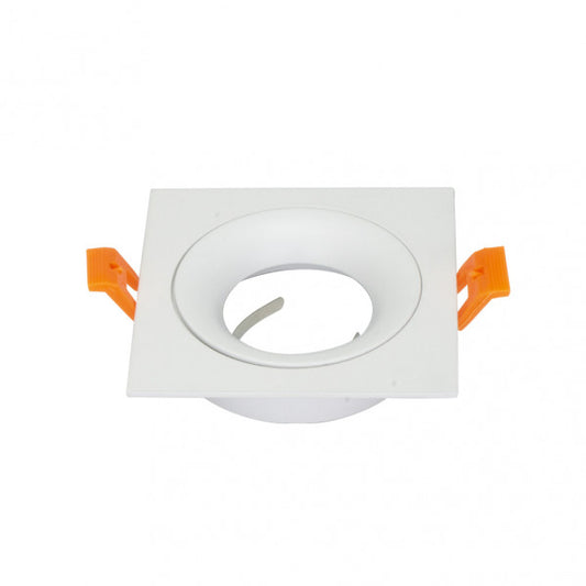 Empotrable Anou Cuadrado Blanco (14448CU01) de Fabrilamp: luminaria empotrable de aluminio con acabado blanco para interior, iluminación GU10 y decoración doméstica