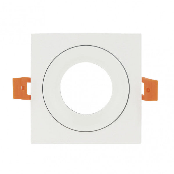 Empotrable Anou Cuadrado Blanco de Fabrilamp (14448CU01), luminaria de techo en aluminio con acabado blanco, compatible con GU10 para iluminación interior