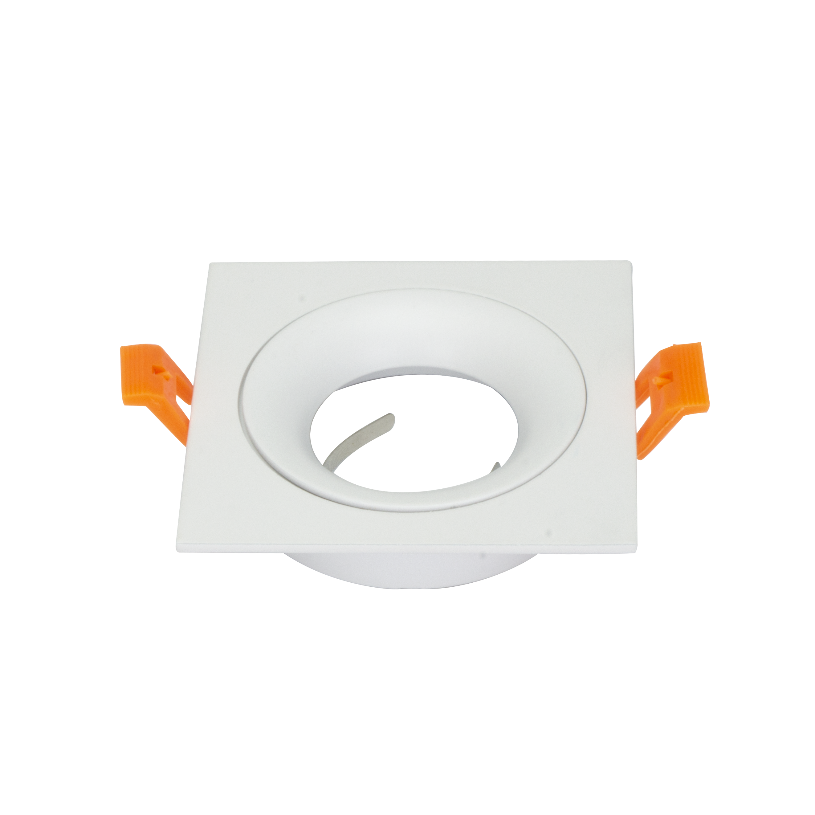 Empotrable Anou Cuadrado Blanco, modelo 14448CU01 de Fabrilamp, iluminación interior en aluminio con base GU10