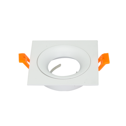 Empotrable Anou Cuadrado Blanco, modelo 14448CU01 de Fabrilamp, iluminación interior en aluminio con base GU10