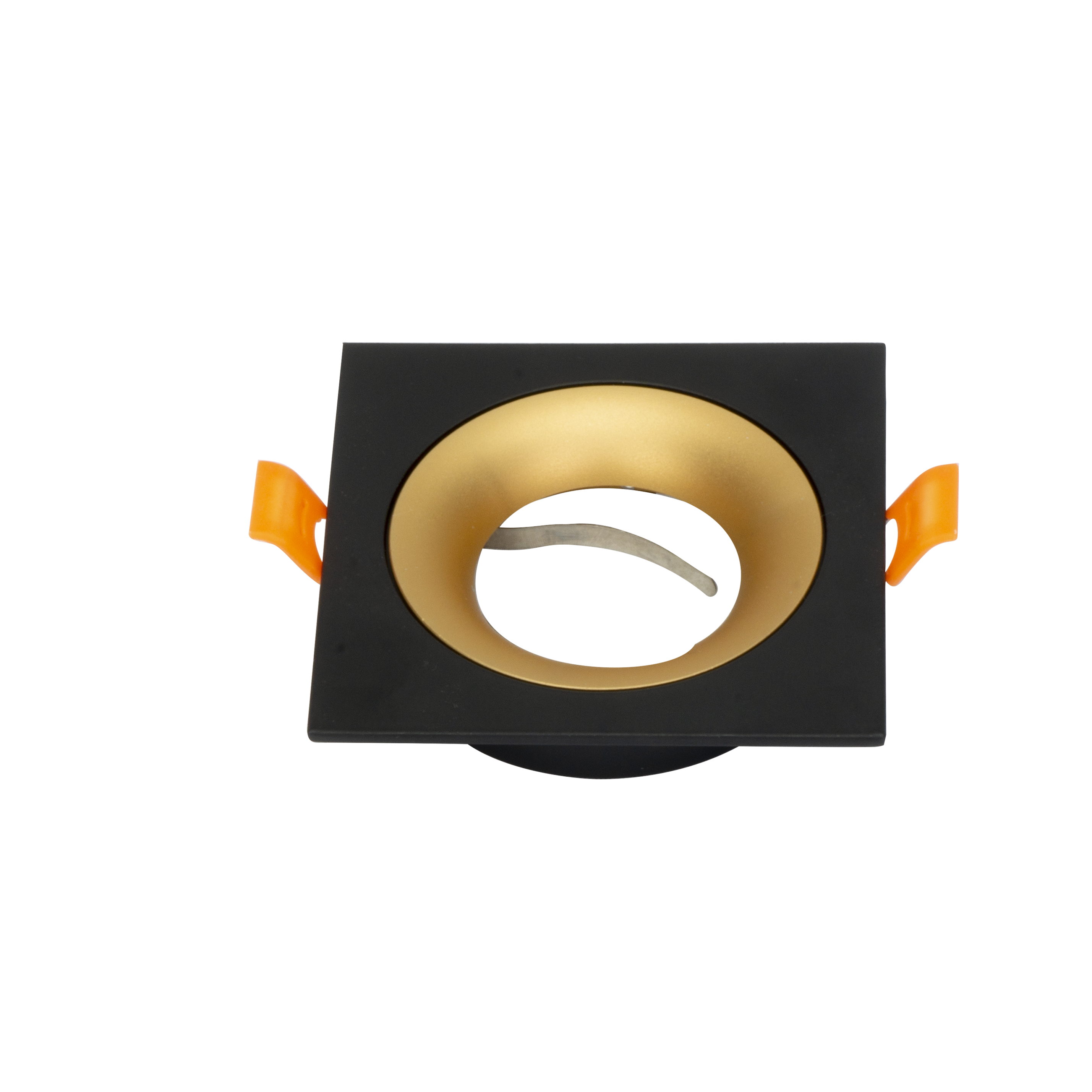 Empotrable cuadrado de aluminio negro/oro Fabrilamp 14448CU16 para techo, iluminación interior GU10