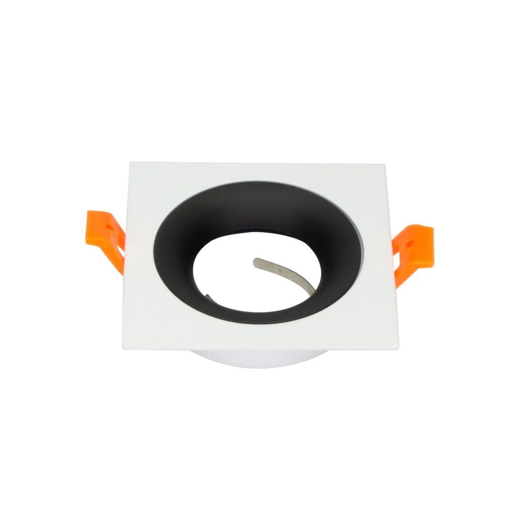 Empotrable ANOU cuadrado blanco y negro - Fabrilamp 14448CU26, iluminación interior técnica GU10, aluminio, diseño moderno