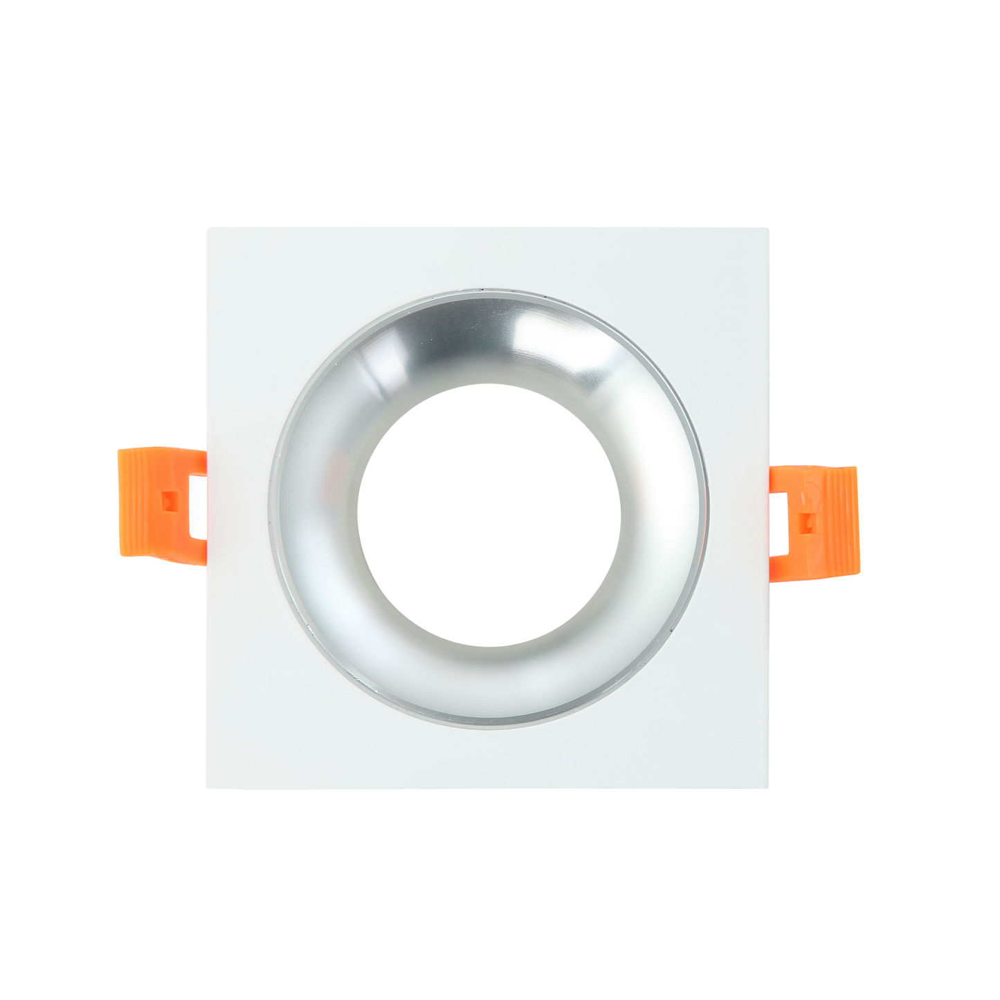 Luminaria empotrable ANOU Blanco/Cromo de Fabrilamp, modelo 14448CU46, cuadrada, de aluminio, para interior doméstico