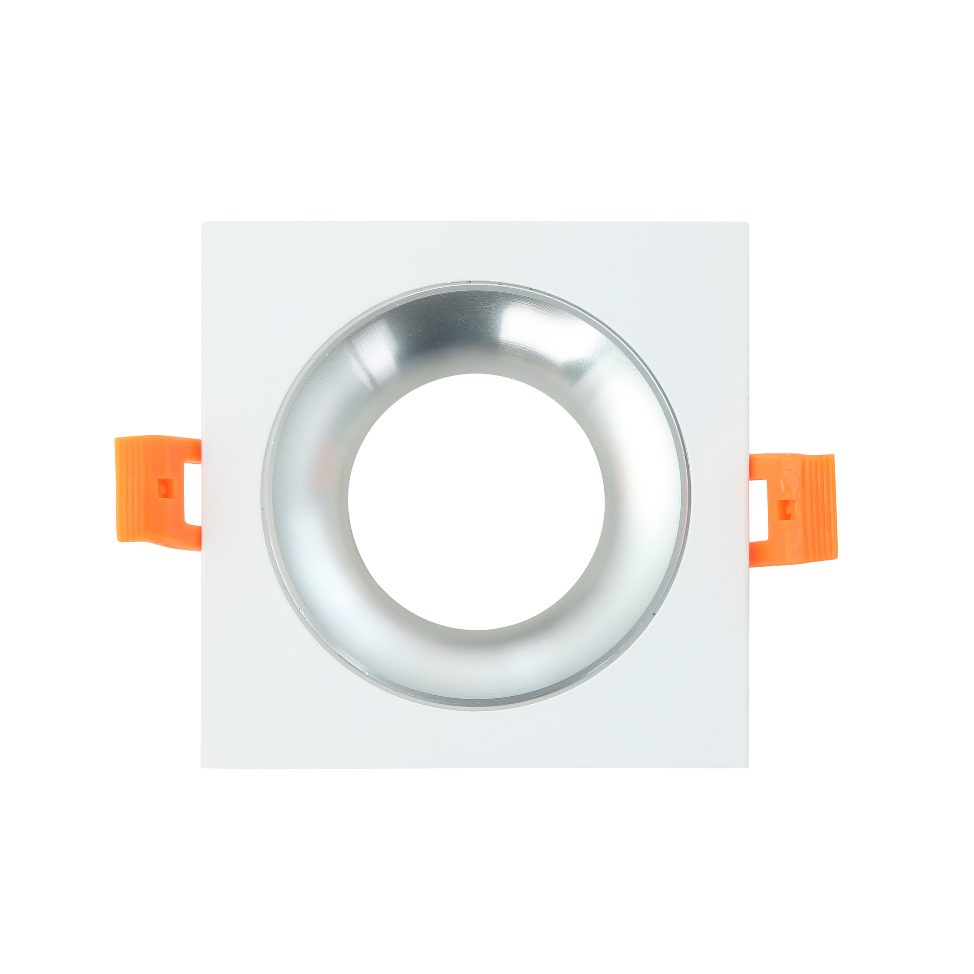 Luminaria empotrable ANOU Blanco/Cromo de Fabrilamp, modelo 14448CU46, cuadrada, de aluminio, para interior doméstico