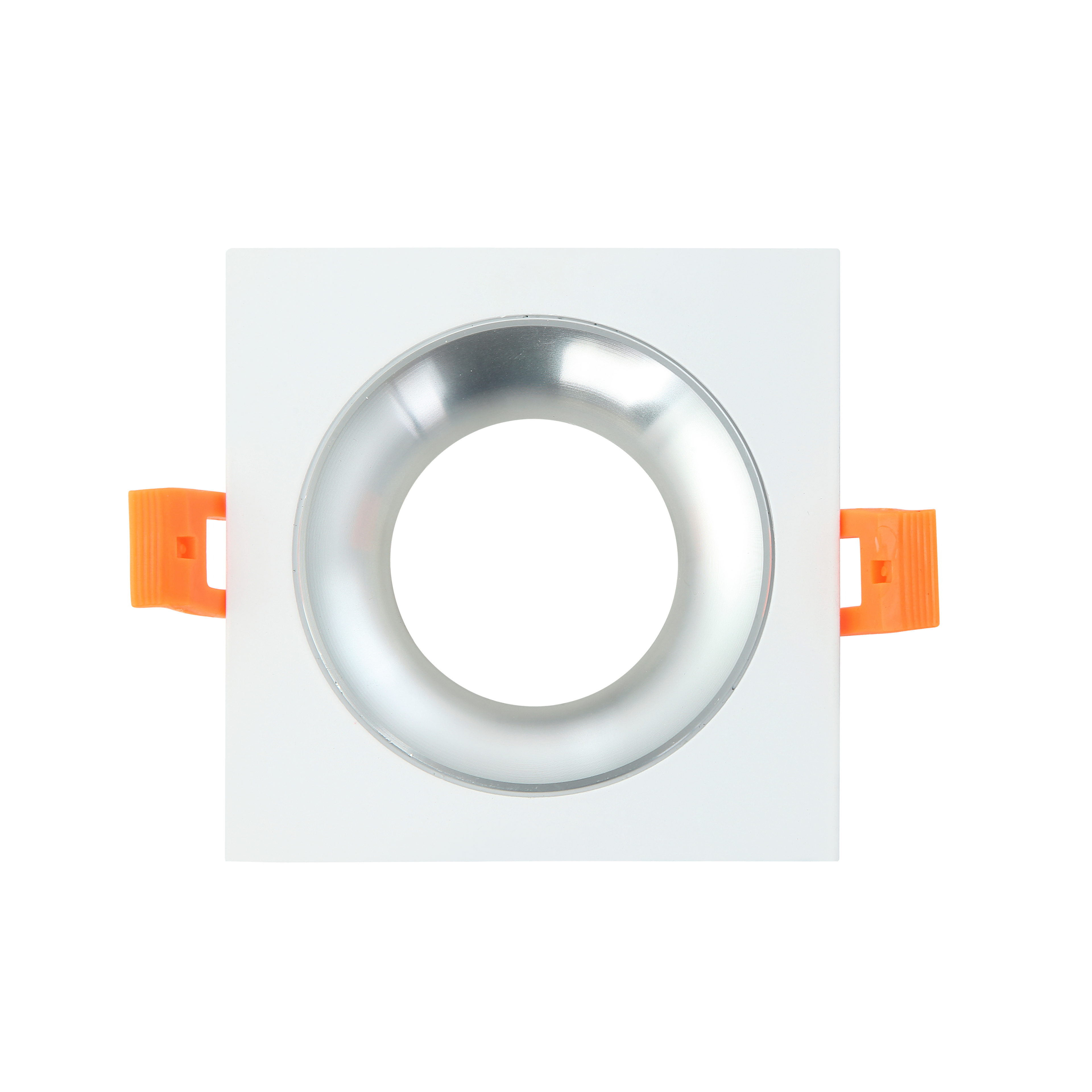 Luminaria empotrable ANOU Blanco/Cromo de Fabrilamp, modelo 14448CU46, cuadrada, de aluminio, para interior doméstico