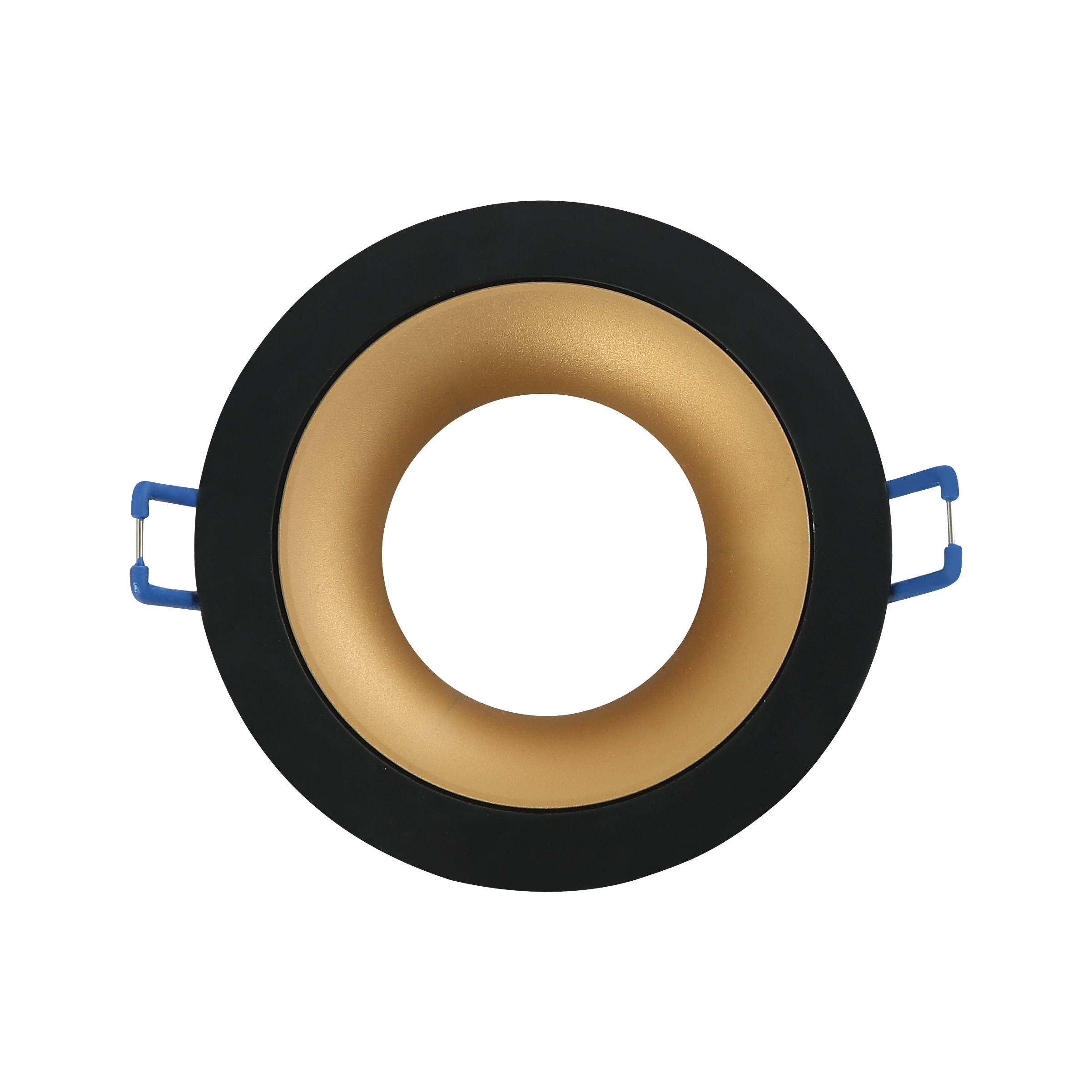Empotrable redondo ANOU Negro/Oro en aluminio para interior – Fabrilamp 14448RE16, iluminación técnica