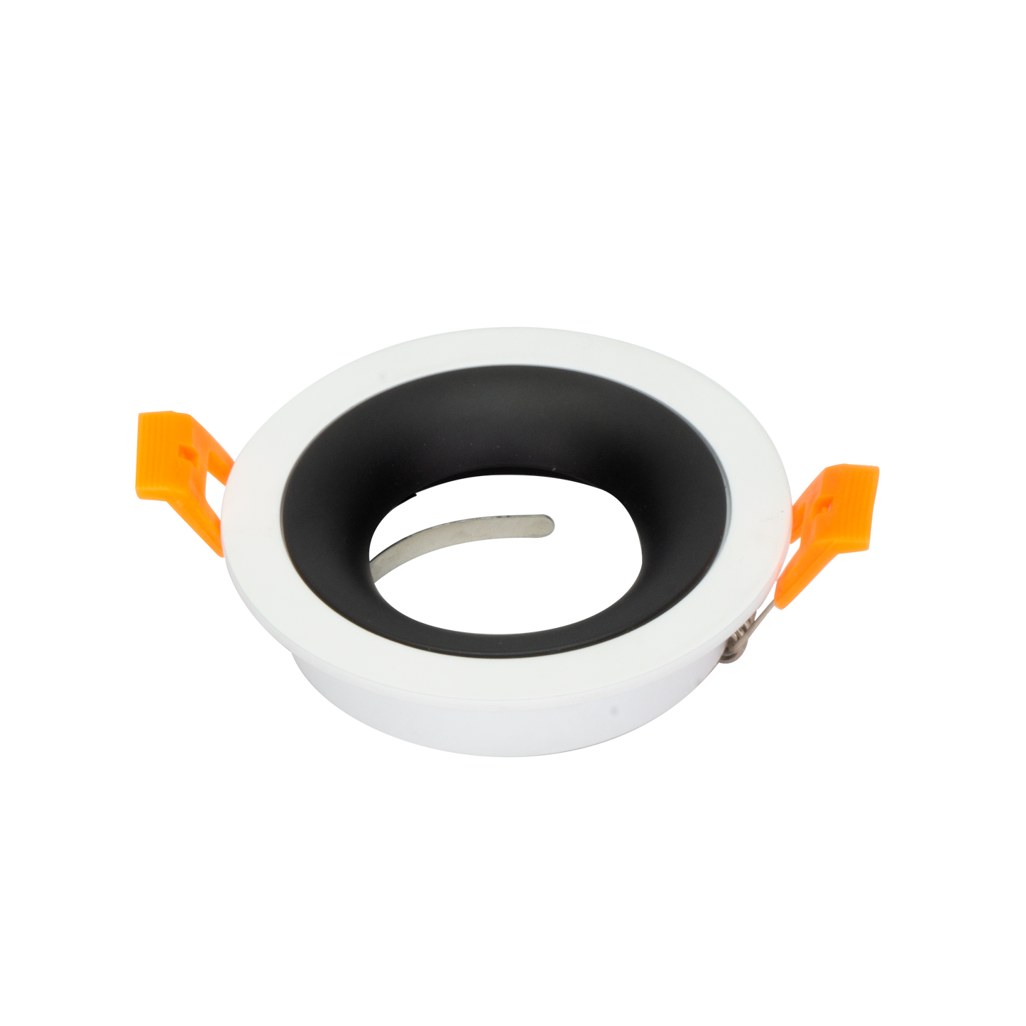 Empotrable ANOU redondo blanco/negro de aluminio para interior con iluminación GU10 - Fabrilamp 14448RE26