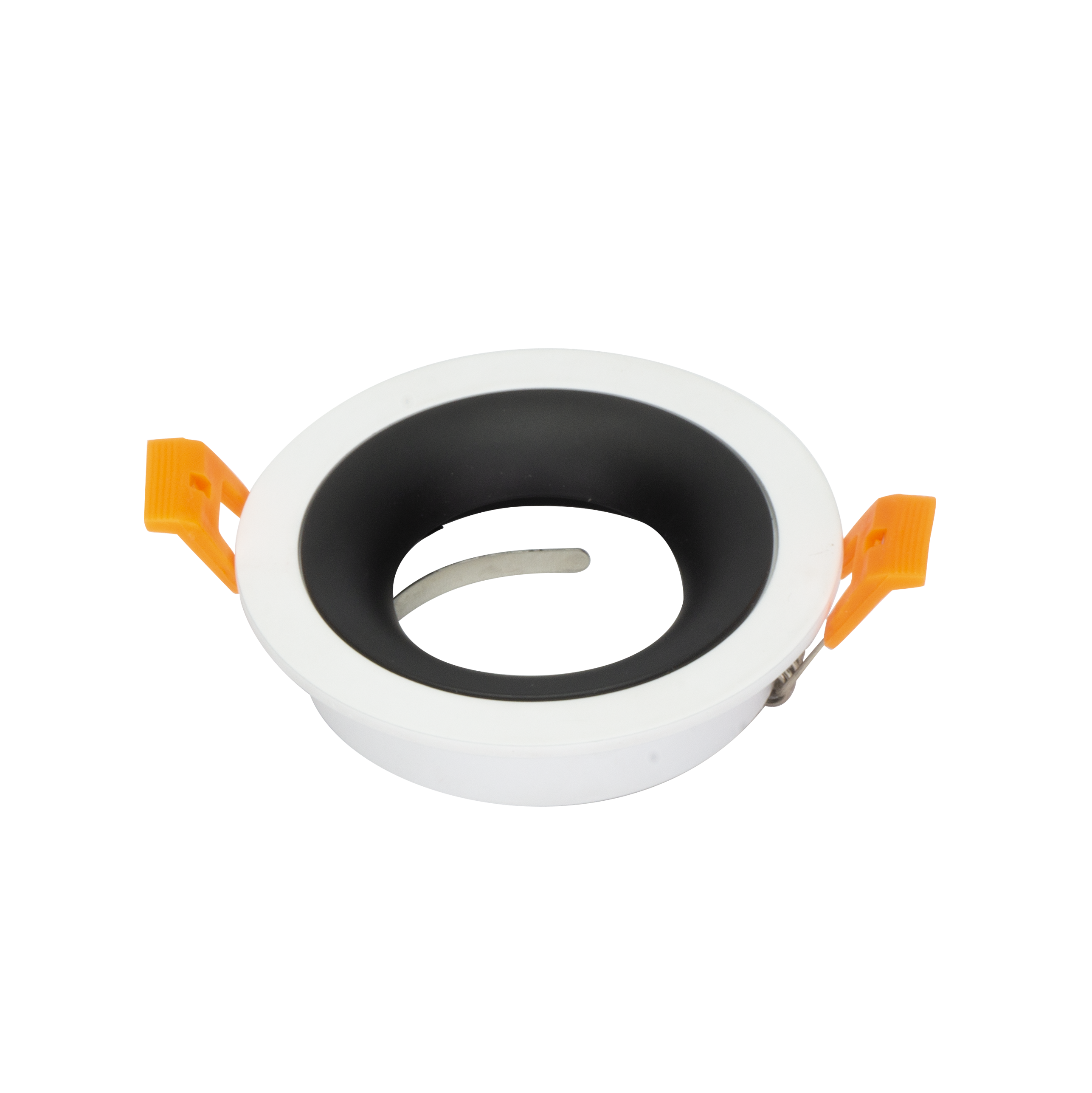 Empotrable ANOU redondo blanco/negro de aluminio para interior con iluminación GU10 - Fabrilamp 14448RE26